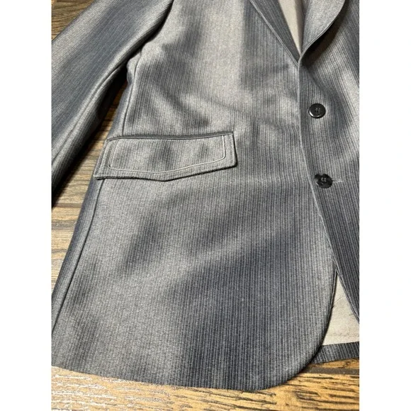 Silverado Mens Grey Western Blazer Vintage Suit Coat Size XL Made in USA‎ 44R